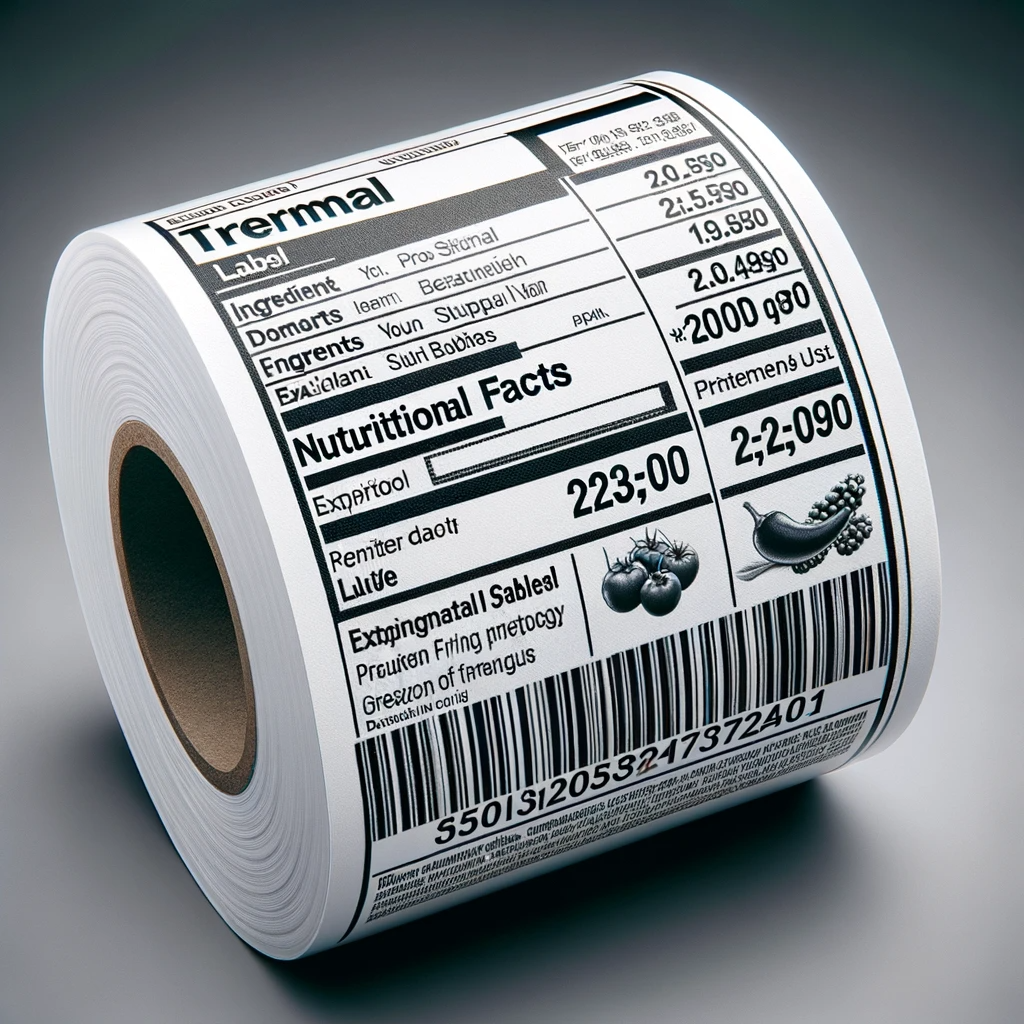 Dall·e 2024 01 29 17.36.19 A Realistic Depiction Of A Thermal Label Used In The Food Industry, Specifically For Frozen Products. The Label Includes Information Like Product Name Dall·e 2024 01 29 17.36.19 A Realistic Depiction Of A Thermal Label Used In The Food Industry, Specifically For Frozen Products. The Label Includes Information Like Product Name